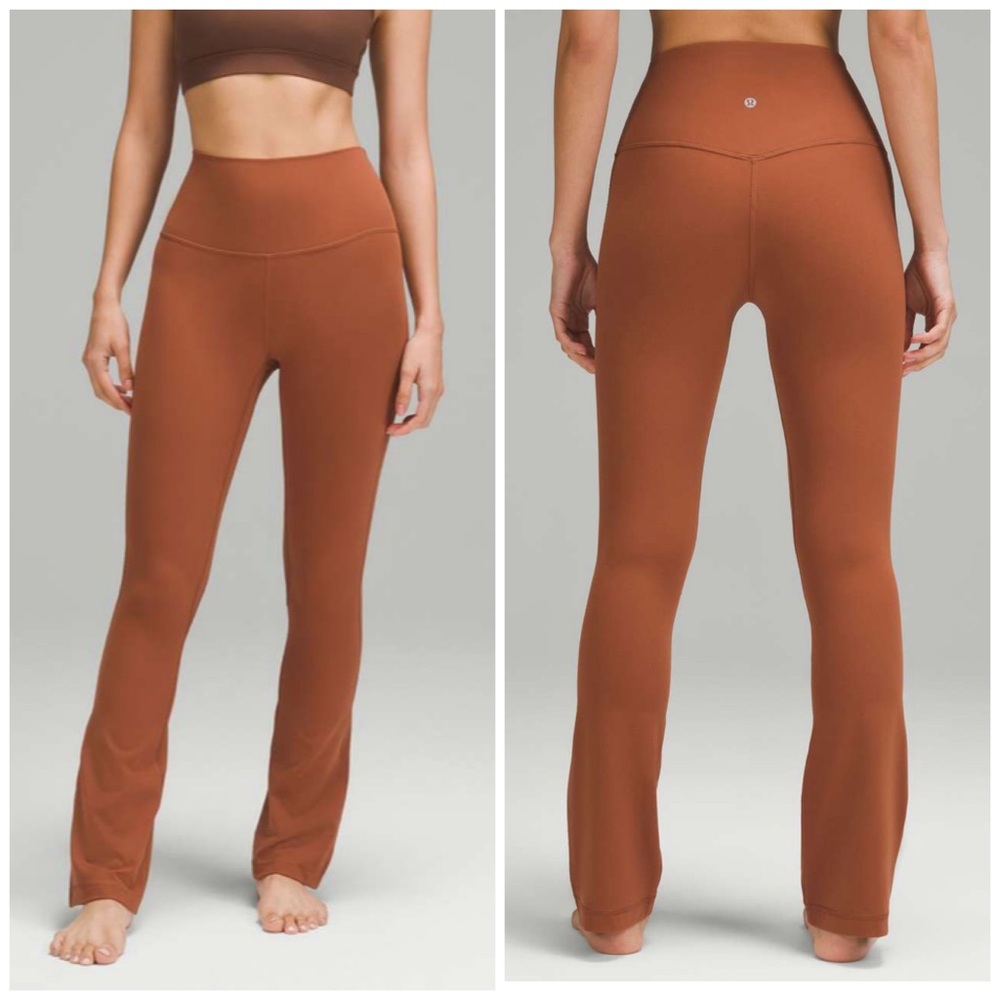 Lululemon Align High-Rise Mini-Flared Pant Extra Short size 8 NWT Sable 28”